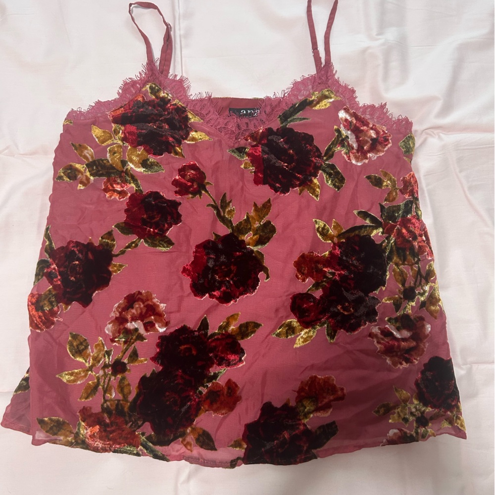Floral Pink Camisole Top